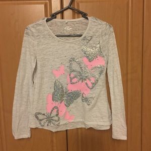 Justice sheer girls top